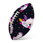 Space Astronaut Unicorn Pattern Print Rugby Ball