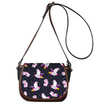 Space Astronaut Unicorn Pattern Print Saddle Bag