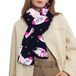 Space Astronaut Unicorn Pattern Print Scarf