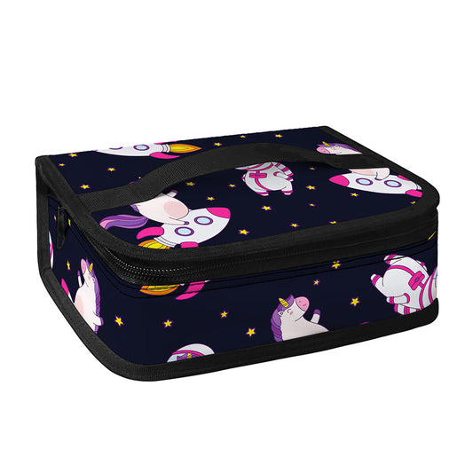 Space Astronaut Unicorn Pattern Print Small Lunch Bag