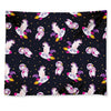 Space Astronaut Unicorn Pattern Print Tapestry