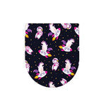 Space Astronaut Unicorn Pattern Print Toilet Lid Cover