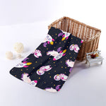 Space Astronaut Unicorn Pattern Print Towel
