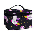 Space Astronaut Unicorn Pattern Print Travel Makeup Bag