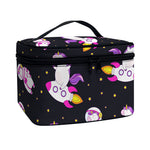 Space Astronaut Unicorn Pattern Print Travel Makeup Bag