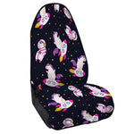 Space Astronaut Unicorn Pattern Print Waterproof Car Seat Cover