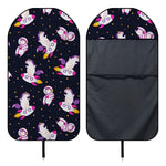 Space Astronaut Unicorn Pattern Print Waterproof Car Seat Cover