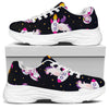 Space Astronaut Unicorn Pattern Print White Chunky Shoes