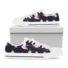 Space Astronaut Unicorn Pattern Print White Low Top Sneakers