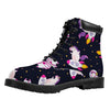 Space Astronaut Unicorn Pattern Print Work Boots