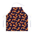 Space Fox Pattern Print Adjustable Apron