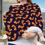 Space Fox Pattern Print Baby Seat Cover