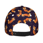 Space Fox Pattern Print Baseball Cap