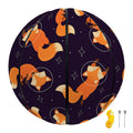 Space Fox Pattern Print Basketball
