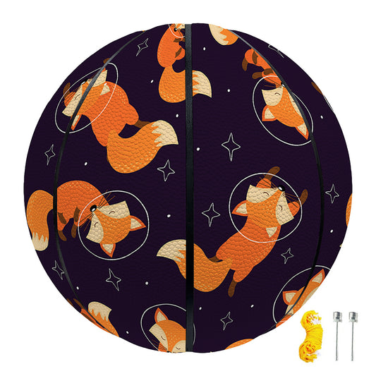 Space Fox Pattern Print Basketball