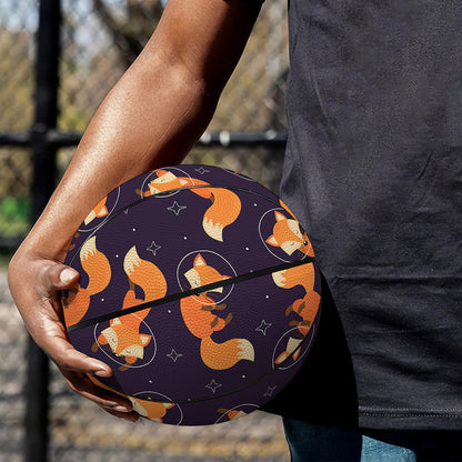Space Fox Pattern Print Basketball