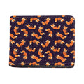 Space Fox Pattern Print Bifold Wallet