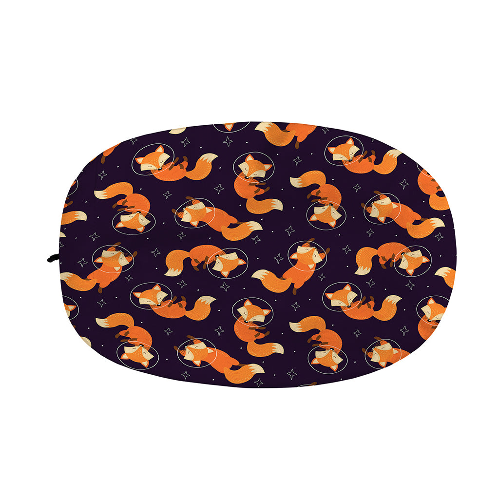 Space Fox Pattern Print Car Side Mirror Covers