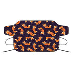Space Fox Pattern Print Car Windshield Snow Cover
