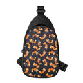 Space Fox Pattern Print Sling Bag