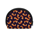 Space Fox Pattern Print Coin Purse