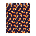 Space Fox Pattern Print Curtain