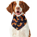 Space Fox Pattern Print Dog Bandana