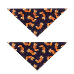 Space Fox Pattern Print Dog Bandana