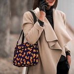 Space Fox Pattern Print Double Strap Bible Bag