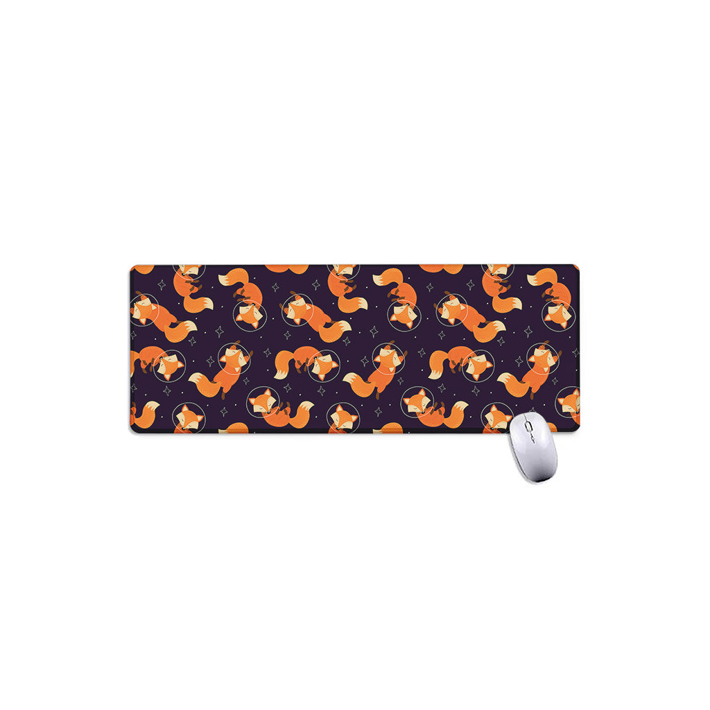 Space Fox Pattern Print Extended Mouse Pad
