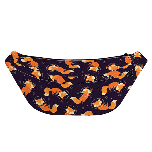 Space Fox Pattern Print Fanny Pack