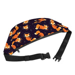 Space Fox Pattern Print Fanny Pack