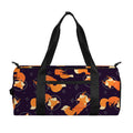 Space Fox Pattern Print Gym Bag