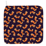 Space Fox Pattern Print Hand Towel