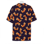 Space Fox Pattern Print Hawaiian Shirt