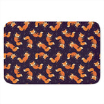 Space Fox Pattern Print Indoor Door Mat