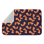 Space Fox Pattern Print Indoor Door Mat