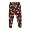 Space Fox Pattern Print Jogger Pants