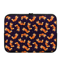 Space Fox Pattern Print Laptop Sleeve
