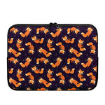 Space Fox Pattern Print Laptop Sleeve