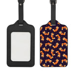 Space Fox Pattern Print Luggage Tag