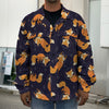 Space Fox Pattern Print Men's Shirt Jacket