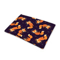 Space Fox Pattern Print Pet Cooling Mat Cover