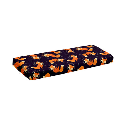 Space Fox Pattern Print Piano Keyboard Cover