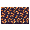 Space Fox Pattern Print Polyester Doormat