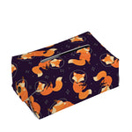 Space Fox Pattern Print Rectangle Tissue Box Cover