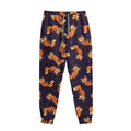 Space Fox Pattern Print Sweatpants