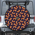 Space Fox Pattern Print Tire Cover With Camera Hole