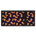 Space Fox Pattern Print Trifold Wallet