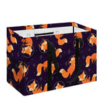 Space Fox Pattern Print Utility Tote Bag